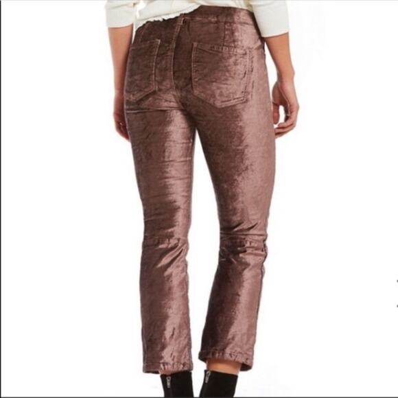 FREE people Velvet‎ cropped pants Size 27 - Picture 1 of 9